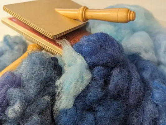 Delving into the process: Creating the colour palette for a felt painting.