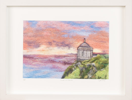 ‘Sunset over Mussenden’ Fine Art Print