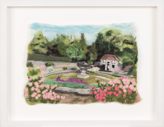 Original Felt Painting - 'Savour the Roses'